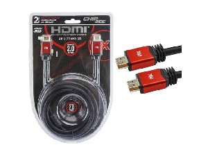 Cabo Hdmi 2.0 Premium 4k Ultra Hd 3d Chip Sce 19 Pinos 2m