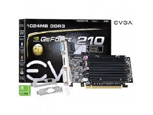 PLACA DE VIDEO NVIDIA  EVGA   GEFORCE G 210 1GB DDR3 64 BITS 