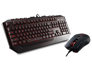 Teclado e Mouse Gamer CoolerMaster 2000DPI Devastator Com Led Vermelho