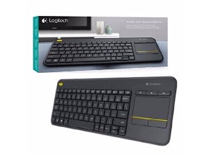 Teclado Logitech Sem Fio Touch K400 Plus Compatível com Smart TV - 10 metros de alcance - Duração da bateria 18 meses 