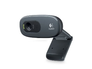 Webcam  Logitech HD 720p  C270 C/mic Preto  